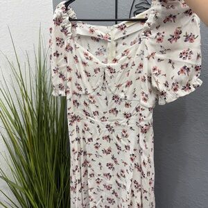 Floral Puff Sleeve Dress